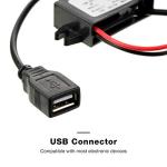 Weewooday 12v to 5v Dc Converter Buck Module USB Output Power Adapter Dc Car Power Converter Regulator(1 Piece)