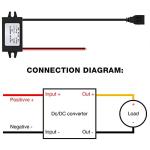 Weewooday 12v to 5v Dc Converter Buck Module USB Output Power Adapter Dc Car Power Converter Regulator(1 Piece)