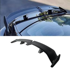 Femibon Universal Rear Spoiler 54 Inch Seagull PRO Style Matte Black Rear Trunk Spoiler Wing Lightweight Compatible with 3-Compartment Sedan with a Flat Trunk（Glossy Black）
