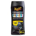 Meguiar's Ultimate Black Plastic Restorer, Durable Car Restorer That Gives New Life to Exterior Black Plastic, Vinyl, and Rubber Trim, 12 Oz Bottle