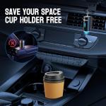 Featwell Car Air Freshener, Three Adjustable Modes Intelligent Car Aroma Diffuser, Rechargeable Car Aroma Diffuser, Black