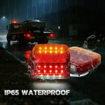 MEDAMOC Wireless Trailer Lights Magnetic, Car LED Magnetic Wireless Towing Tail Lights Waterproof Portable for Boat Truck Camper RV