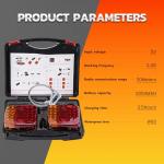 MEDAMOC Wireless Trailer Lights Magnetic, Car LED Magnetic Wireless Towing Tail Lights Waterproof Portable for Boat Truck Camper RV