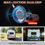 XYLOKTH Wireless Tail Lights for Trailer, Rechargeable Magnetic Tow Lights with Reverse Light, Wireless Brake Lights Kit with Adjustable Turn Signal for, Car, Boat, Trucks, RV