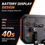 XYLOKTH Wireless Tail Lights for Trailer, Rechargeable Magnetic Tow Lights with Reverse Light, Wireless Brake Lights Kit with Adjustable Turn Signal for, Car, Boat, Trucks, RV