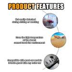 10PCS Car Diffuser Shark Fin Kit, Auto Air Vortex Generator Decoration Self-Adhesive Compatible with Spoiler Roof Wing Pointed, Bumper Exterior Accessories for SUV, Car (Black)