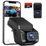 Dash Cam Front and Inside, 2.5K+1080P Dual Camera for Cars, Hidden Car Camera Front and Interior with Super Night Vision, 4 IR LEDs, G-Sensor, 24H Parking Mode, Loop Recording, 32GB Card Included