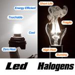 12 Volt Brake Lights 1157 2057 2357 7528 BAY15D 6000K Bright White LED Bulbs Replacement for RV Car Camper Trailer Tail Brake Stop Daytime Running Lights (DRL)Back-Up Reverse Lights,DC12-24V,4Pack