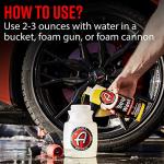 Adam's Polishes Strip Car Wash Soap (16 oz) - Sealant & Wax Remover Shampoo Salt Remover, Presoak, & Acidic Wash | Thick Suds For Use Cleaning Kit, Foam Cannon, Foam Gun, Sponge, Mitt, Chamois