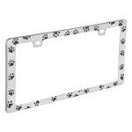 Bell Automotive 22-1-46104-8 Paw Prints License Plate Frame, Corrosion Resistant, Easy to Install