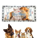Bell Automotive 22-1-46104-8 Paw Prints License Plate Frame, Corrosion Resistant, Easy to Install