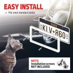 Bell Automotive 22-1-46104-8 Paw Prints License Plate Frame, Corrosion Resistant, Easy to Install