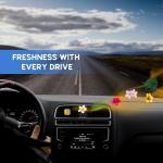 Air Jungles Hawaiian Scent Car Air Freshener Clip, 6 Vent Clips, 4 ml Each, Long Lasting Air Freshener, Up to 180 Days Car Refresher Odor Eliminator