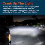 TRUE MODS 7x6 5x7 H6054 Black LED Headlights H4 2B1 Sealed Beam Replacement Head Lamp for Jeep Wrangler YJ Cherokee XJ Chevy Express Ford Econoline Van GMC Savana Nissan D21 Toyota Pickup Trucks Cars