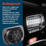 TRUE MODS 7x6 5x7 H6054 Black LED Headlights H4 2B1 Sealed Beam Replacement Head Lamp for Jeep Wrangler YJ Cherokee XJ Chevy Express Ford Econoline Van GMC Savana Nissan D21 Toyota Pickup Trucks Cars