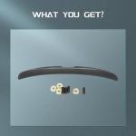 SCITOO ABS Spoiler Wing Fits for 2015-2017 for Toyota Camry 1PC Glossy Black Rear Trunk Spoiler Wing