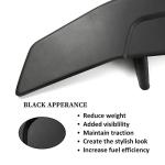 SCITOO Glossy Black Rear Spoiler Wing Body Kit Compatible with Universal Rear Trunk Spoiler Wing with 3rd Brake Light Splitter Chin Exterior Diffuser