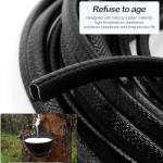 Osilly Car Door Edge Guards, 16Ft Rubber Seal Car Door Edge Trim, U Shape Door Edge Protector Guard, Aluminum Weather Proofing Automotive Door Edge Molding Protection for Most Car (Black)