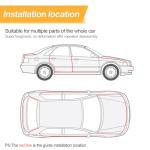 Osilly Car Door Edge Guards, 16Ft Rubber Seal Car Door Edge Trim, U Shape Door Edge Protector Guard, Aluminum Weather Proofing Automotive Door Edge Molding Protection for Most Car (Black)