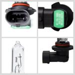 ALKOREY HB3 9005 12v 65w Car Headlight Bulb,Warm White 3300K Auto Halogen Lamp,High And Low Beam Blue Light,Automotive Fog Replacement Bulb,2 Pack