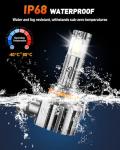 forenner 9005/HB3 Light Bulb, Surper Brighter 6500K Cool White Fog Light Bulbs, Plug-N-Play,1:1 Halogen Fit, Easy Installation, Pack of 2