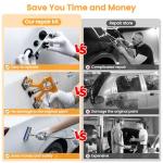 Dent Puller, 134PCS Paintless Dent Removal Kit – Car Dent Puller Kit with Slide Hammer 2 in 1 T-Bar, Golden Lifter, Bridge Puller–Dent Remover Tool for Car Hail, Dings Damage DIY Repair