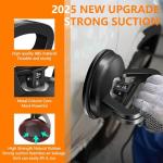 JONURMAFY 3 Pack Car Dent Remover Tool for Car, Car Dent Puller Kit Auto Body Dent Remove, Suction Cup for Car Dent Repair Kit, Car Dent Removal Kit Body Repair Dent Removal Tools (Black+Orange)