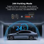 Dash Cam Front and Rear, 4k+1080P Dual Dash Camera for Cars, 1.5” WiFi Mini Dashcam with App, 170°Wide Angle Car Camera, Night Vision, 24H Parking Mode, 32GB Card Included, G-Sensor, Support 256GB Max