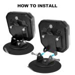 NeaLia Wireless Trailer Lights 110° Rotatable, Magnetic LED Trailer Light for Towing Truck RV, Rechargeable Tail Tow Lights Kit for Camper Boat Caravan Turn Signal Brake Reverse Stop, IP67 Waterproof