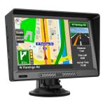 GPS Navigator for Car,Latest 2025 Map,9 inch Touch Screen Real Voice Spoken Navigation System for Cars, Vehicle GPS with Speed and Red Light Warning Lifetime Maps Update