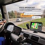 GPS Navigator for Car,Latest 2025 Map,9 inch Touch Screen Real Voice Spoken Navigation System for Cars, Vehicle GPS with Speed and Red Light Warning Lifetime Maps Update