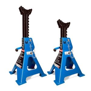 GAOLLY Car Jack Stands 2 Ton with Double Locking and Large Foot Base for Lifting Cars,SUVS,MPVS, Heavy Duty Steel, 4400 lb Capacity, 1 Pair, Blue