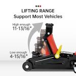 Maxority 2-Ton (4000 lbs) Hydraulic Trolley Garage Service/Floor Jack with Blow Mold Carrying Storage Case for sedans and Pickup Trucks Home and Workshop Vehicle Maintenance