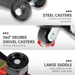 Maxority 2-Ton (4000 lbs) Hydraulic Trolley Garage Service/Floor Jack with Blow Mold Carrying Storage Case for sedans and Pickup Trucks Home and Workshop Vehicle Maintenance