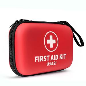 @AL21 All-Purpose First Aid Kit 184 Pieces, Emergency Kit for Home, Travel, Car, Business, Worksite and Office, Portable Emergency Supplies for Minor Cuts, Scraps, Sprains & Burns