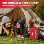 @AL21 All-Purpose First Aid Kit 184 Pieces, Emergency Kit for Home, Travel, Car, Business, Worksite and Office, Portable Emergency Supplies for Minor Cuts, Scraps, Sprains & Burns