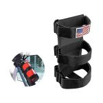 Ziciner Fire Extinguisher Holder 2.5-3LB Adjustable Roll Bar, American Flag Pattern Extinguishers Strap Bartact, Universal Car Accessories for Cars, SUVs, Trucks, and More (Black)