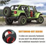 Ziciner Fire Extinguisher Holder 2.5-3LB Adjustable Roll Bar, American Flag Pattern Extinguishers Strap Bartact, Universal Car Accessories for Cars, SUVs, Trucks, and More (Black)