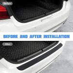 Car Rear Bumper Protector Guard - Anti-Scratch Rubber Cover Strip for Most Cars and SUVs