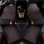 COLINOO Luxury Leather Car Mats Universal Fit Car Floor Mats All Weather Car Mats Full Set for Car SUV Van & Truck