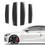 Gseigvee 4 PCS Carbon Fiber Car Door Edge Guard, Car Side Door Edge Guards Protector, Universal Bumper Protector Strips Trim Cover (Black)
