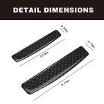 Gseigvee 4 PCS Carbon Fiber Car Door Edge Guard, Car Side Door Edge Guards Protector, Universal Bumper Protector Strips Trim Cover (Black)