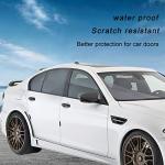 Gseigvee 4 PCS Carbon Fiber Car Door Edge Guard, Car Side Door Edge Guards Protector, Universal Bumper Protector Strips Trim Cover (Black)