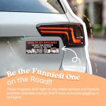 Yoppix 10PCS Funny Car Bumper Magnet, New Driver Magnet Prank Magnetic Sticker for Car Truck Metal, Hot Girls Hit Curbs New Driver Please Be Patient Waterproof Reusable