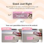 Yoppix 10PCS Funny Car Bumper Magnet, New Driver Magnet Prank Magnetic Sticker for Car Truck Metal, Hot Girls Hit Curbs New Driver Please Be Patient Waterproof Reusable