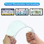 NGHEY Black 2PC Personalized License Plate Frame with Matching Screw Cap Screws for Easy Installation