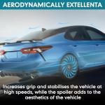 Rear Spoiler Compatible with Toyota Camry 8th Gen SE XSE LE XLE M4 Style 2018-2025 Rear Trunk Wing ABS Rear Trunk Lip Wing Spoiler(Gloss Black)