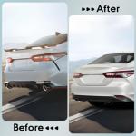 Rear Spoiler Compatible with Toyota Camry 8th Gen SE XSE LE XLE M4 Style 2018-2025 Rear Trunk Wing ABS Rear Trunk Lip Wing Spoiler(Gloss Black)