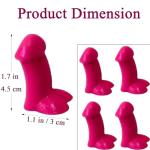 4 Pcs Prank Tire Valve Stem Caps, Tire Air Caps Wheel Accessories Universal for Cars,Trucks,Motorcycles,SUV (Pink)