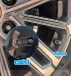 Tire Valve Stem Cap Cover Fit Toyota Corolla RAV4 Highlander Corrosion Resistant Passenger Car Automotive Alloy Valve Stem Caps 4 Pack Black